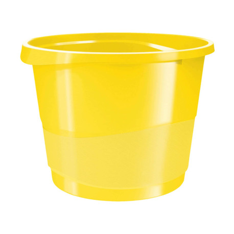 Cestino gettacarte Europost VIVIDA - 25,8 x 28,5 cm - altezza 32,2 cm - 14 L - giallo - Esselte