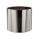 Cestino gettacarte Getsi - diametro 23 cm - H 28 cm - 12,5 L - inox brillante - Medial