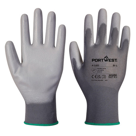 Guanti A120 - palmo in PU - M - grigio - Portwest