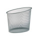 Cestino gettacarte Mesh - 18 L - rete metallica - argento - Alba