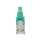 StarTech.com 50cm CAT6a Ethernet Cable - Aqua - Low Smoke Zero Halogen (LSZH) - 10GbE 500MHz 100W PoE++ Snagless RJ-45 w/Strain