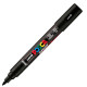 Marcatore a base d'acqua Uni Posca PC5MBR - punta brush 1.0 - 4.0mm - nero - Uni Mitsubishi
