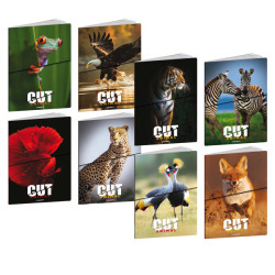 Maxiquaderno Animal Cut - A4 - 5mm c/margine - 21 fogli - 80 gr - Blasetti