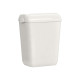 Cestino gettacarte Woodplastic - con coperchio - 225 x 335 x 545 mm - 23 L - bianco - Mar Plast