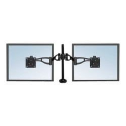 Fellowes Professional Series Depth Adjustable Dual Monitor Arm - Kit montaggio - braccio regolabile - per 2 monitor - ferro - n
