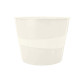 Cestino gettacarte WOW - altezza 32,4 cm - diametro 29 cm - 15 L - bianco metallizzato - Leitz