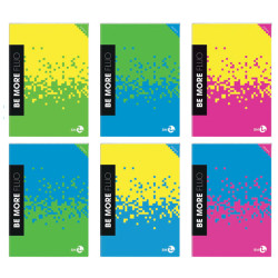 Maxiquaderno Be More Fluo - A4 - 10mm - alta fogliazione - 48+2 fogli - 100 gr - BM