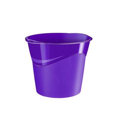 Cestino Gloss - altezza 33,4 cm - diametro 30,5 cm - 14 L - viola - CEP