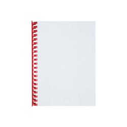 GBC CombBind - 16 mm - 21 anelli - A4 (210 x 297 mm) - 145 fogli - rosso - 100 pezzi pettine per la rilegatura in plastica - pe