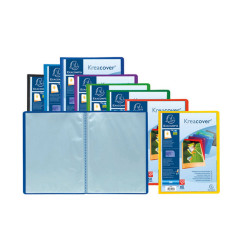 Portalistini personalizzabile Kreacover - 21x29,7cm - 60 buste - colori assortiti - Exacompta