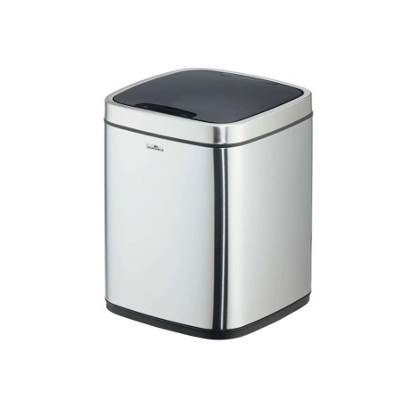 Cestino no touch - con sensore - 24 x 24 x 43 cm- 12 lt - argento metallizzato - Durable
