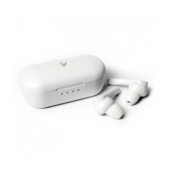TWS Auricolari Bluetooth 5.0 Vultech OYSTER EP-10WH In Ear Hi-Fi Stereo con custodia di ricarica - Bianco