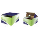 Cestino riciclo - 24,8 x 23,5 x 31,4 cm - verde/blu - Fellowes