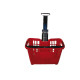 Cesto trolley - antiurto - 49,5 x 36,5 x 46 cm - 30 L - rosso - Printex