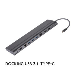 USB3.1 TYPE C TO 3 USB3.0+SD+RJ45+DP+HDMI