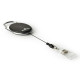 Chiocciola YO-YO Style per portabadge - nero - filo retrattile 80 cm - Durable - conf. 10 pezzi