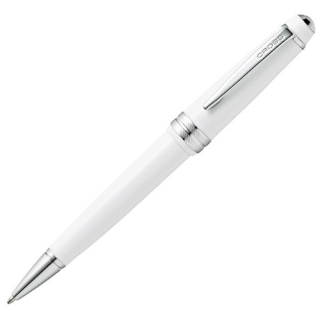 Penna sfera Bailey Light - punta F - fusto bianco/cromo - Cross
