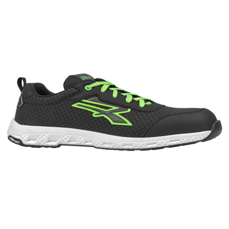 Calzatura di sicurezza Mitch Red Ego S3S ESD - numero 47 - nero/verde - U-Power