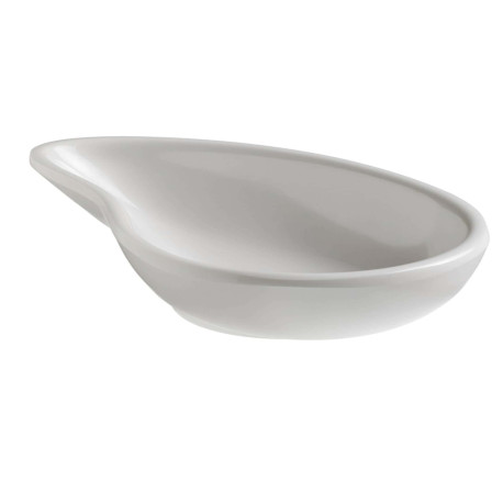 Ciotola a goccia fingerfood - 10 x 6,5 x 2,4 cm - melamina - bianco - Leone