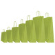 Shopper Twisted - maniglie cordino - 14 x 9 x 20 cm - carta kraft - verde fagiolo - Mainetti Bags - conf. 25 pezzi