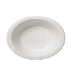 Ciotola monouso Bio - rotonda - diametro 19 cm - 680 ml - cellulosa/canna da zucchero - bianco - Leone - conf. 50 pezzi