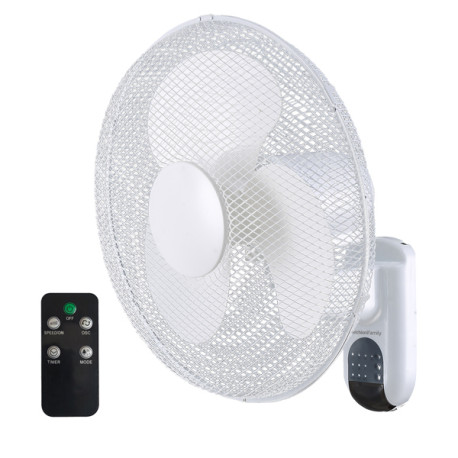 Ventilatore WallFan40 - da parete - 3 velocità - 40 W - diametro 40 cm - 41,3 x 45,9 x 27,6 cm - Melchioni family