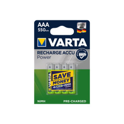 Varta - Batteria 4 x AAA - NiMH - (ricaricabili) - 550 mAh