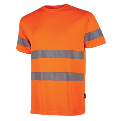 T-shirt alta visibilità Mizar - taglia XXL - arancio fluo - U-Power - conf. 3 pezzi