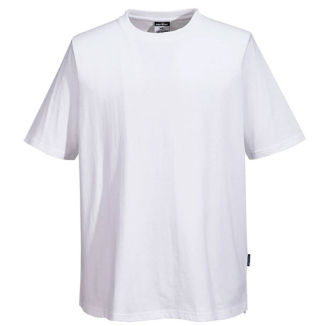 T-shirt chef unisex - maniche corte - taglia L - bianco - Portwest