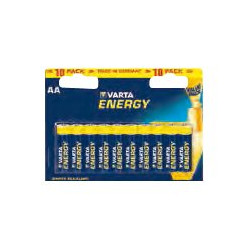 Varta Energy 4106 - Double Blister - Batteria 10 x tipo AA - Alcalina