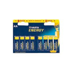 Varta Energy 4106 - Double Blister - Batteria 8 x tipo AA - Alcalina