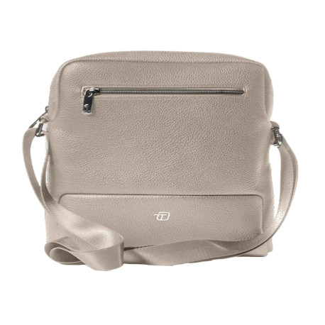 City bag medium Gate Trended - 25 x 30 x 6 cm - ecopelle - ghiaccio - In Tempo