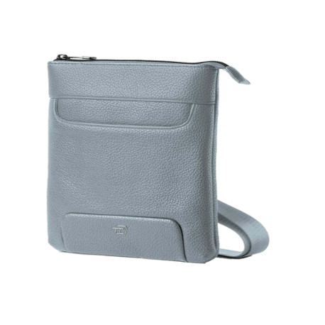 City bag piccola Gate Trended - 20 x 26 x 2 cm - ecopelle - azzurro - In Tempo