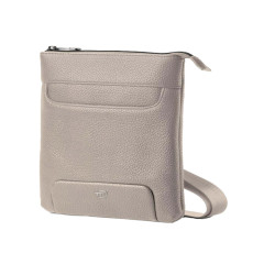 City bag piccola Gate Trended - 20 x 26 x 2 cm - ecopelle - ghiaccio - In Tempo