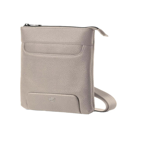 City bag piccola Gate Trended - 20 x 26 x 2 cm - ecopelle - ghiaccio - In Tempo