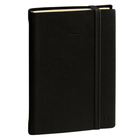 Agenda giornaliera Daily Pocket Prestige Silk 2027 - 8,5 x 13 cm - nero - Quo Vadis