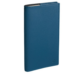 Agenda settimanale Planital 2027 - c/spirale - 8,8 x 17 cm - copertina Soho - blu acciaio - Quo Vadis