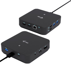i-tec USB-C DP Dual HDMI Docking Station with Power Delivery 100 W, Cablato, USB 3.2 Gen 2 (3.1 Gen 2) Type-C, 100 W, 10,100,10