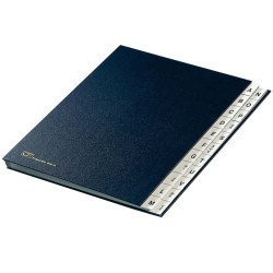Classificatore alfabetico A/Z - 640D - 24x34 cm - blu - Fraschini