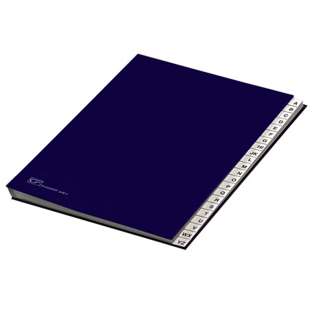 Classificatore alfabetico A/Z - 640E - 24x34 cm - blu - Fraschini
