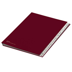 Classificatore alfabetico A/Z - 640E - 24x34 cm - rosso - Fraschini