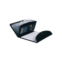Classificatore Exafolio Exactive - 6 scomparti - PPL - 25,5x33 cm - nero - Exacompta