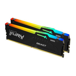 Kingston 128GB 5600MTs DDR5 CL36 DIMM (Kit of 2) FURY Beast RGB