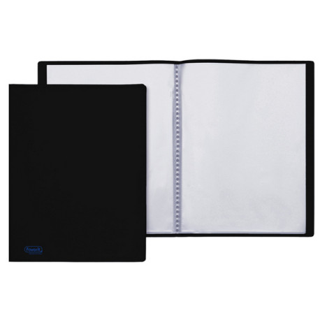 Portalistini Sviluppo - buccia - PP - 22 x 30 cm - 30 buste - nero - Favorit