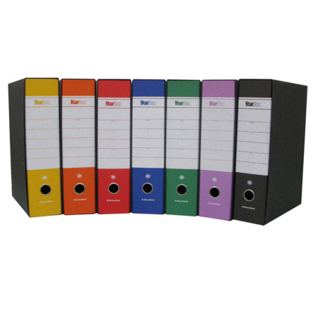 Registratore Starbox - dorso 8 cm - protocollo 23 x 33 cm - lilla - Starline