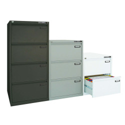 Classificatore Kubo - per cartelle sospese - 2 cassetti - 46 x 62 x 70 cm - nero - Bertesi