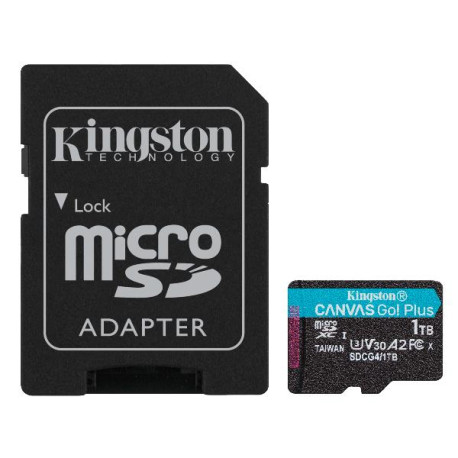 Kingston MicroSD Canvas Go! Plus 1TB con adattatore