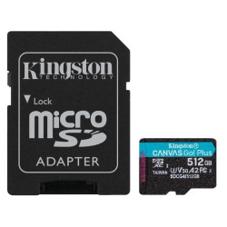 Kingston MicroSD Canvas Go! Plus 512GB con adattatore