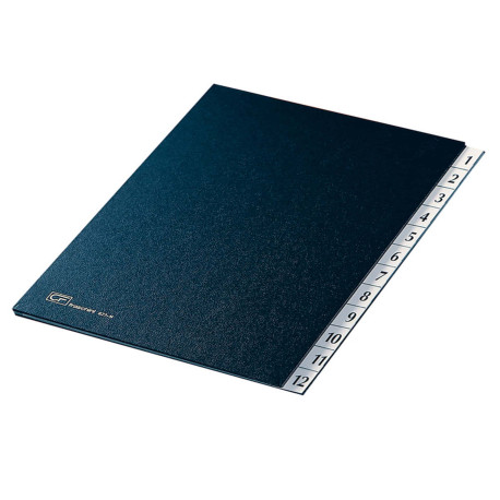 Classificatore numerico 1/12 - 24x34 cm - blu - Fraschini