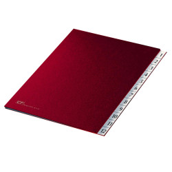 Classificatore numerico 1/12 - 24x34 cm - rosso - Fraschini